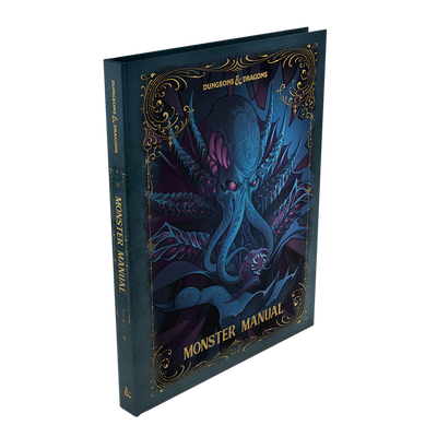 Dungeons & Dragons 5E RPG 2024 Monster Manual with an alternate cover featuring a colorful octopus-like creature.