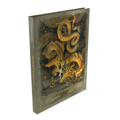 Dungeons & Dragons 5E RPG 2024 Player's Handbook with an alternate cover featuring a dragon and adventurers.