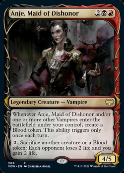 Collection of Anje, Maid of Dishonor (Showcase Fang Frame) [Innistrad: Crimson Vow] in a gallery layout