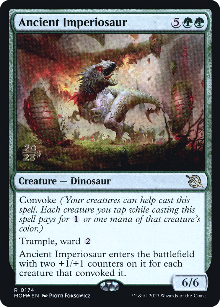 Collection of Ancient Imperiosaur [March of the Machine Prerelease Promos] in a gallery layout