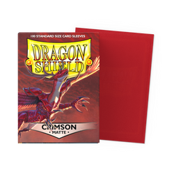 Collection of Dragon Shield: Matte Crimson - Standard Size Card Sleeves (100ct) in a gallery layout