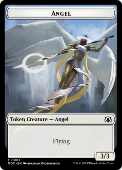 Collection of Angel (3) // Demon Double-Sided Token [March of the Machine Commander Tokens] in a gallery layout