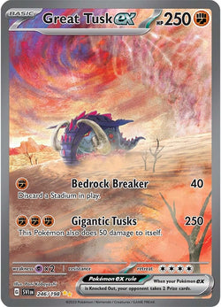 Collection of Great Tusk ex (246/198) [Scarlet & Violet: Base Set] in a gallery layout