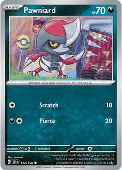 Collection of Pawniard (132/198) [Scarlet & Violet: Base Set] in a gallery layout