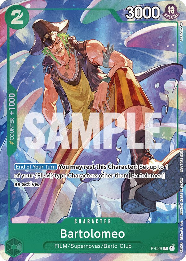 Collection of Bartolomeo (Event Pack Vol. 1) [One Piece Promotion Cards] in a gallery layout