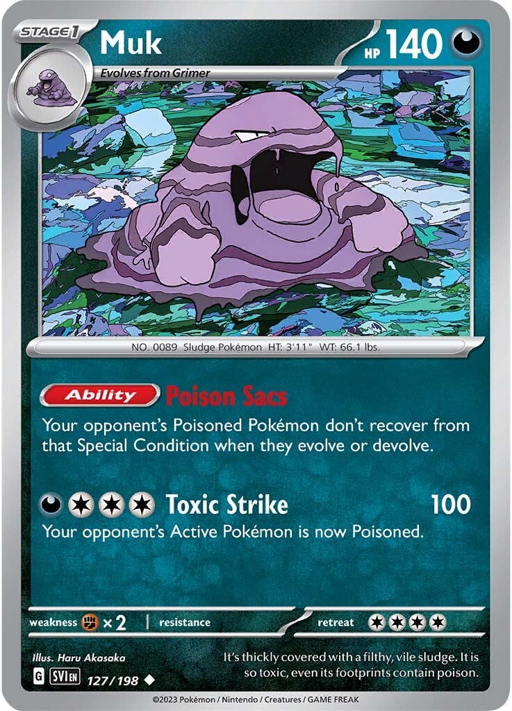 Collection of Muk (127/198) [Scarlet & Violet: Base Set] in a gallery layout