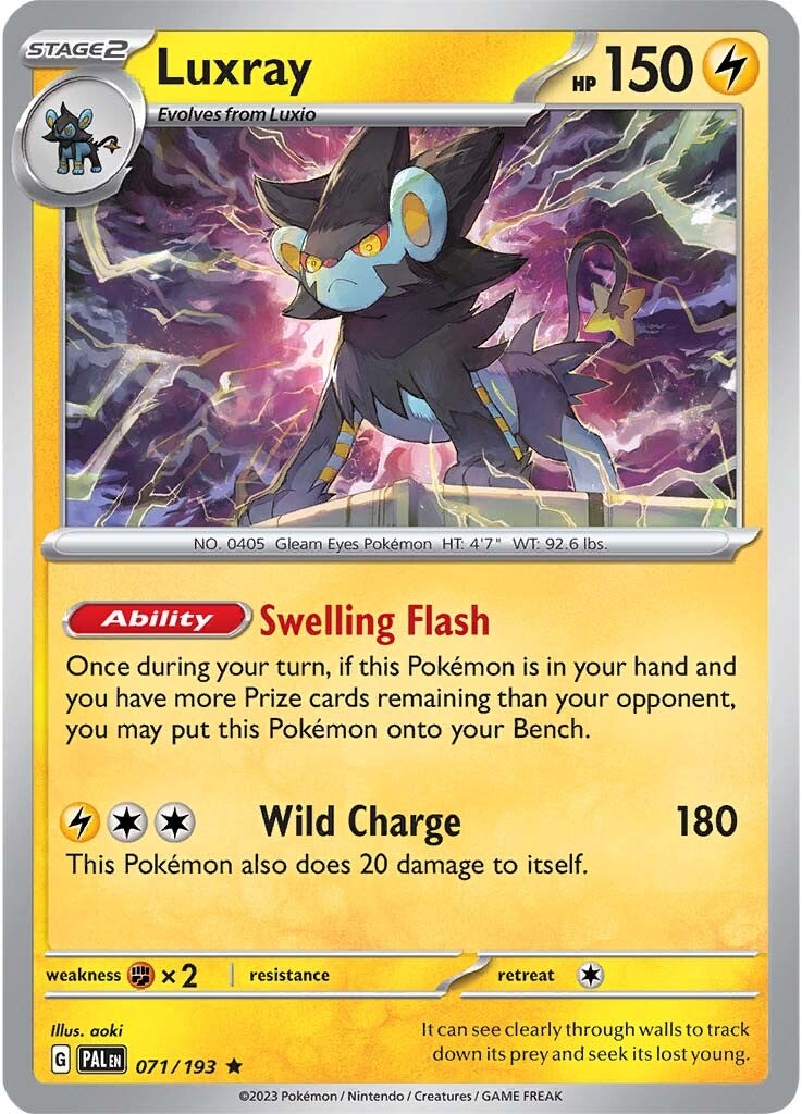 Collection of Luxray (071/193) [Scarlet & Violet: Paldea Evolved] in a gallery layout