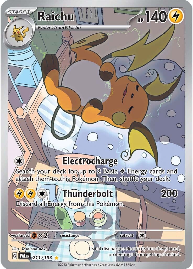 Collection of Raichu (211/193) [Scarlet & Violet: Paldea Evolved] in a gallery layout