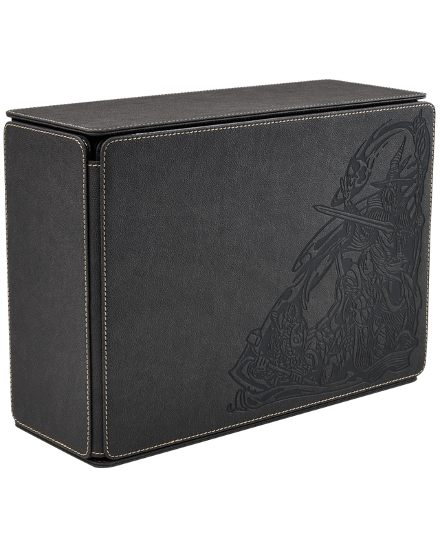 Dragon Shield Iron Grey Game Master Companion box featuring a textured surface and detailed embossed design.