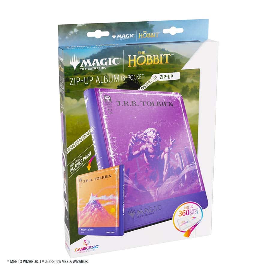 Magic: The Gathering | The Hobbit Zip-Up Album 18-Pocket - Gollum, Riddle Master/The Lonely Mountain