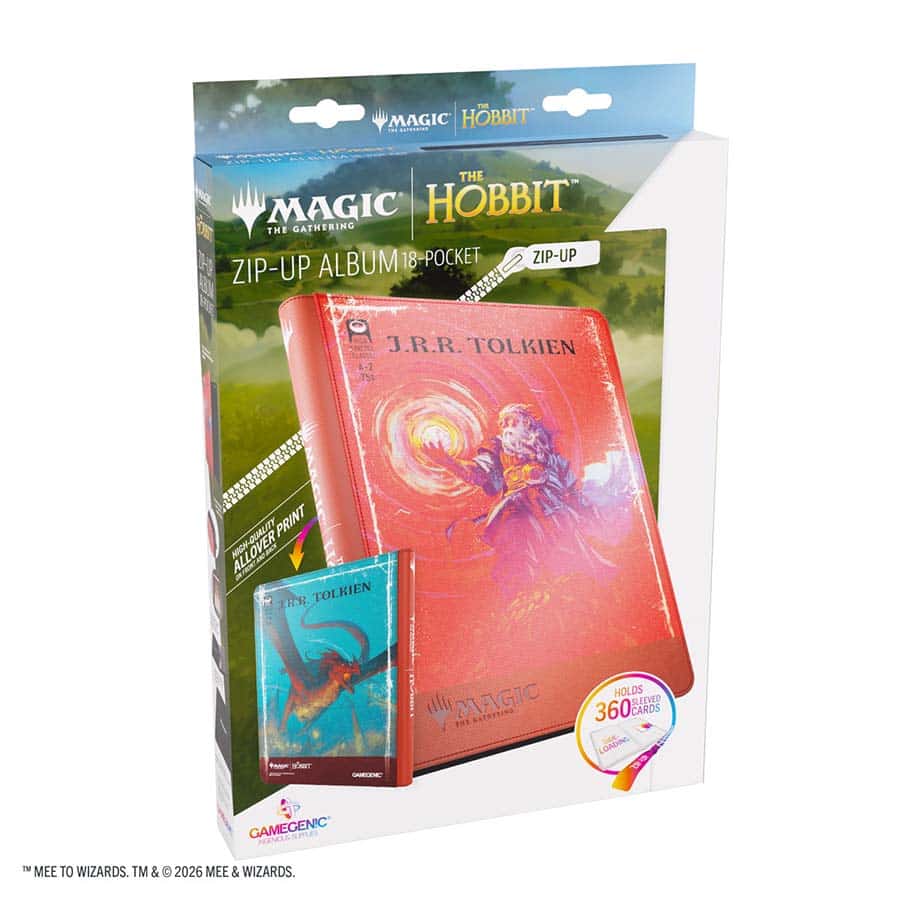 Magic: The Gathering | The Hobbit Zip-Up Album 18-Pocket - The Arkenstone/Smaug, Worm of Dread