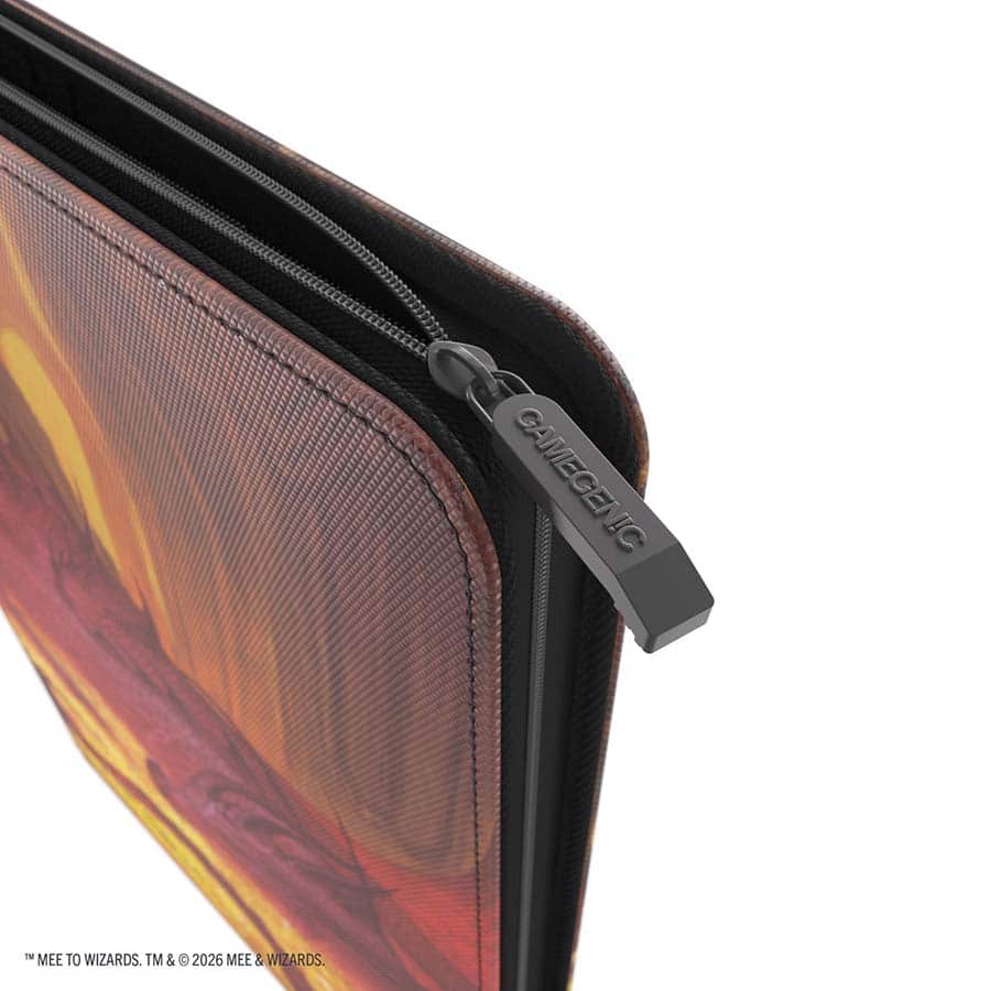 Magic: The Gathering | The Hobbit Zip-Up Album 18-Pocket - Smaug's Mox Amber