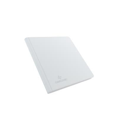 Gamegenic white zip-up album with 24 pockets for trading cards, featuring a sleek design and durable cover.