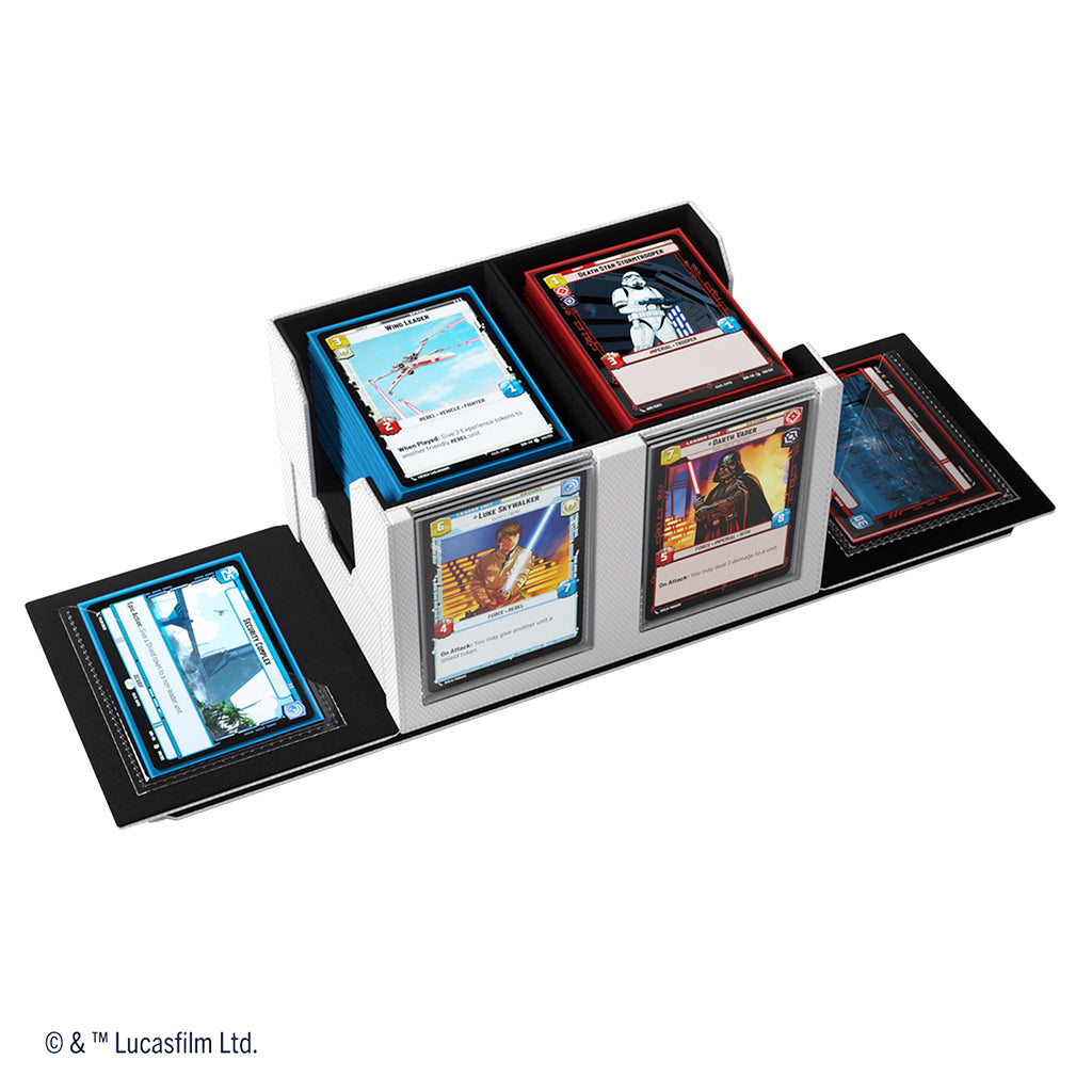 Gamegenic Deck Box: Star Wars Unlimited - Double Deck Pod - White/Black