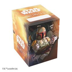 Image of Gamegenic Deck Box: Star Wars Unlimited - Soft Crate - Boba Fett/Fett's Firespray (PREORDER)