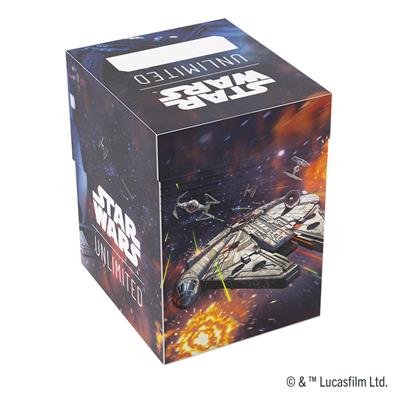 Gamegenic Deck Box: Star Wars Unlimited - Soft Crate - Han Solo/Millennium Falcon