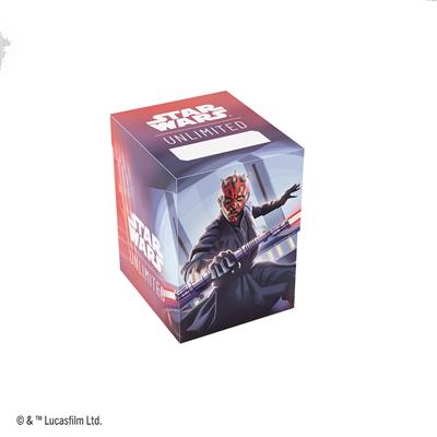 Gamegenic Deck Box featuring Darth Maul from Star Wars Unlimited, designed for card storage and protection.