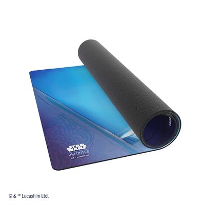 Gamegenic Playmat featuring Yoda from Star Wars Unlimited, showcasing vibrant colors and a textured surface for gameplay.