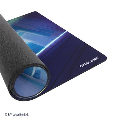 Gamegenic Playmat featuring a vibrant design of Yoda from Star Wars Unlimited, ideal for tabletop gaming and card play.