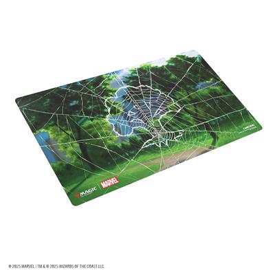 Magic: The Gathering - Marvel's Spider-Man Shiny Playmat - Spider-Man Forest