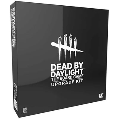 Upgrade kit for Dead by Daylight: The Board Game, featuring a sleek black box with the game's logo and iconic imagery.