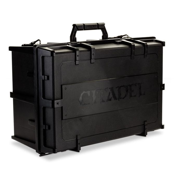 Durable Citadel Crusade Figure Case designed for safe transport and storage of miniatures and gaming accessories.