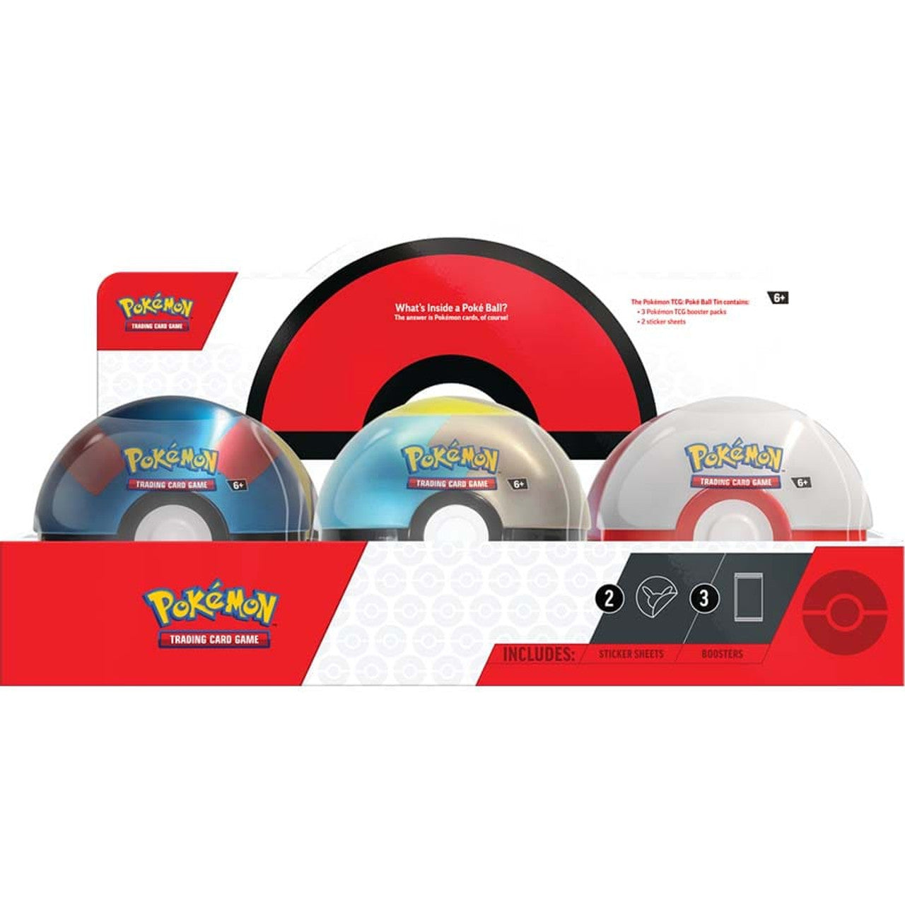 Pokemon: Poke Ball Tin - 2024 (Set of 6) (PREORDER)