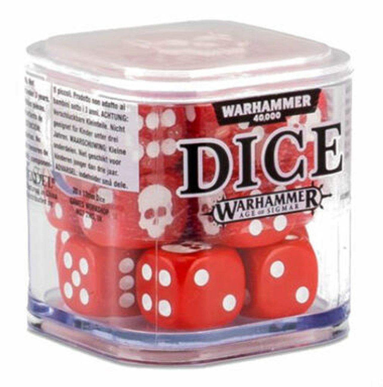 Warhammer 40K/Age of Sigmar: 12mm Red Dice (20ct)