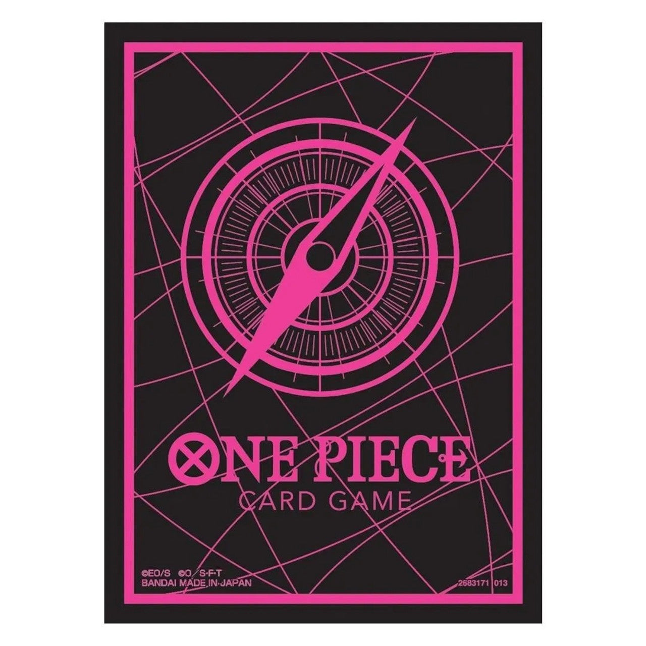 One Piece TCG: Official Card Sleeves V6 - Black & Pink (70ct)