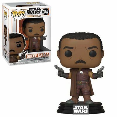 Funko Pop! figure of Greef Karga from Star Wars, featuring detailed design and character-specific accessories.