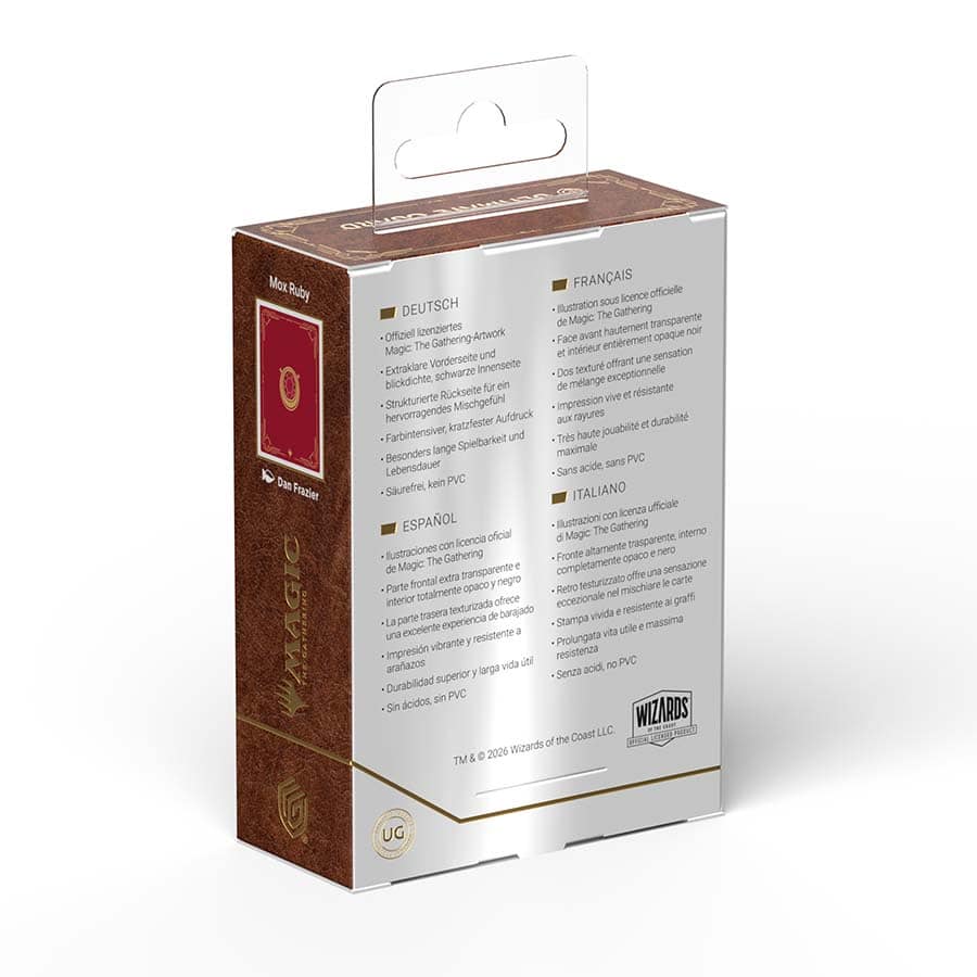 Ultimate Guard:  Art Sleeves Magic: The Gathering "Mox Collection" - Ruby