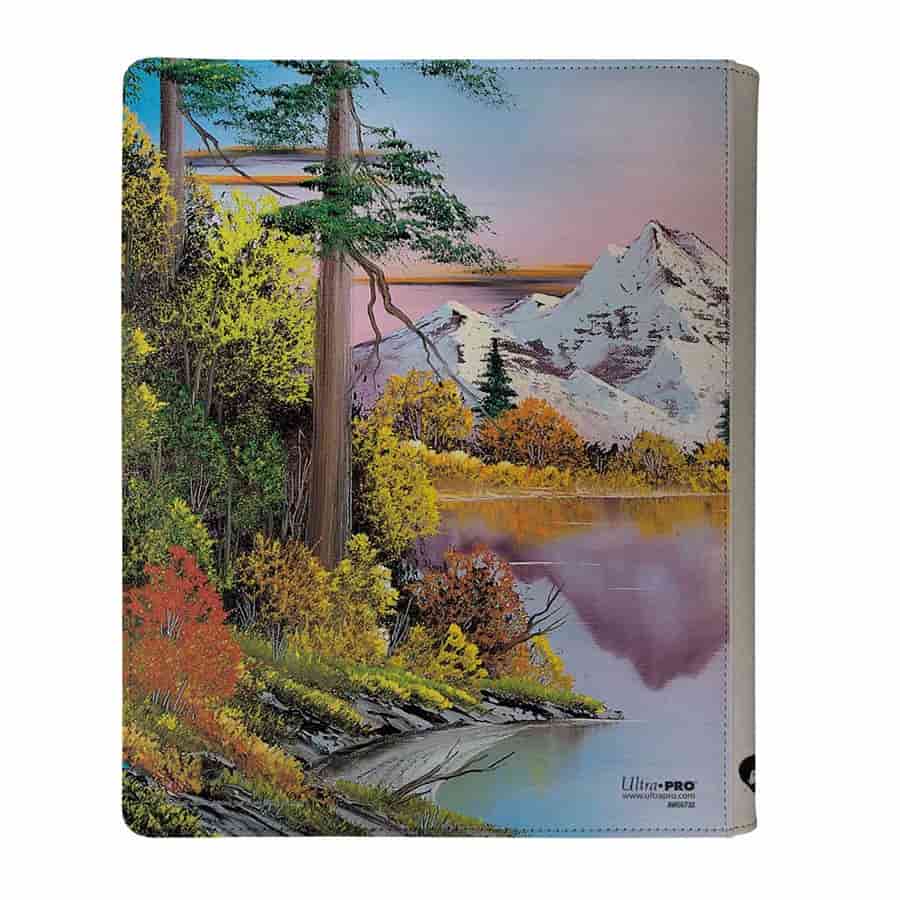 Collection of Ultra Pro Zippered Pro Binder: Bob Ross Mighty Mountain Lake - 9-Pocket (PREORDER) in a gallery layout