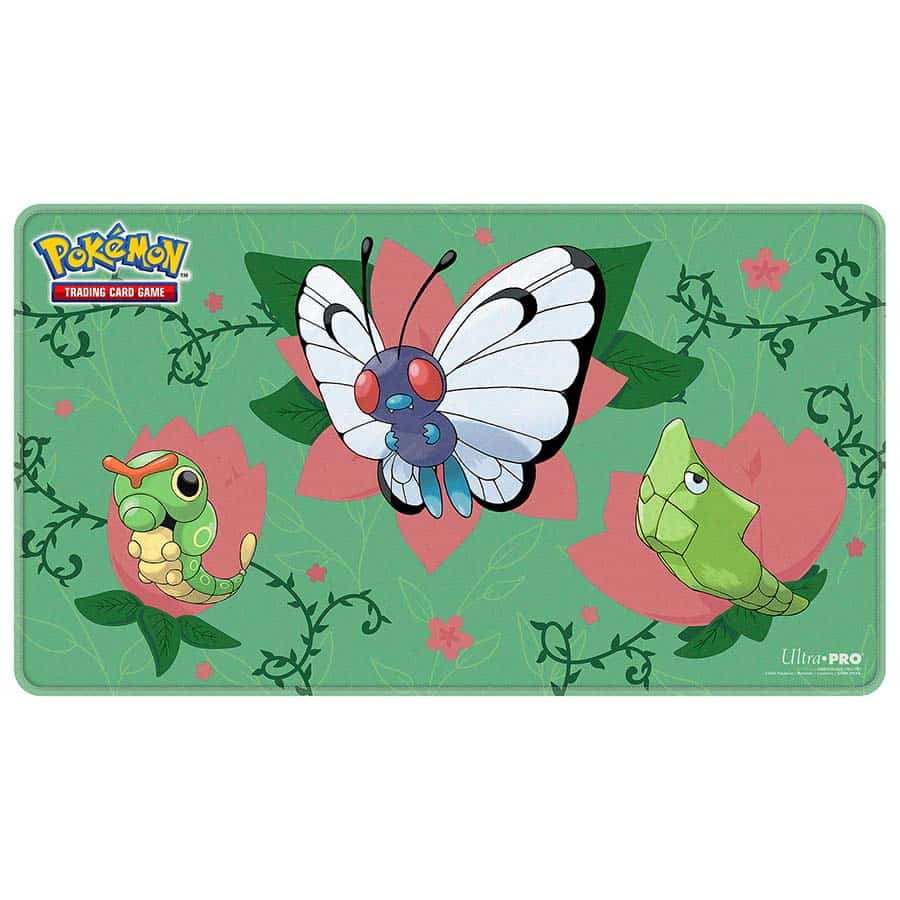Pokemon: Stitched Playmat - Caterpie Evolutions (PREORDER)