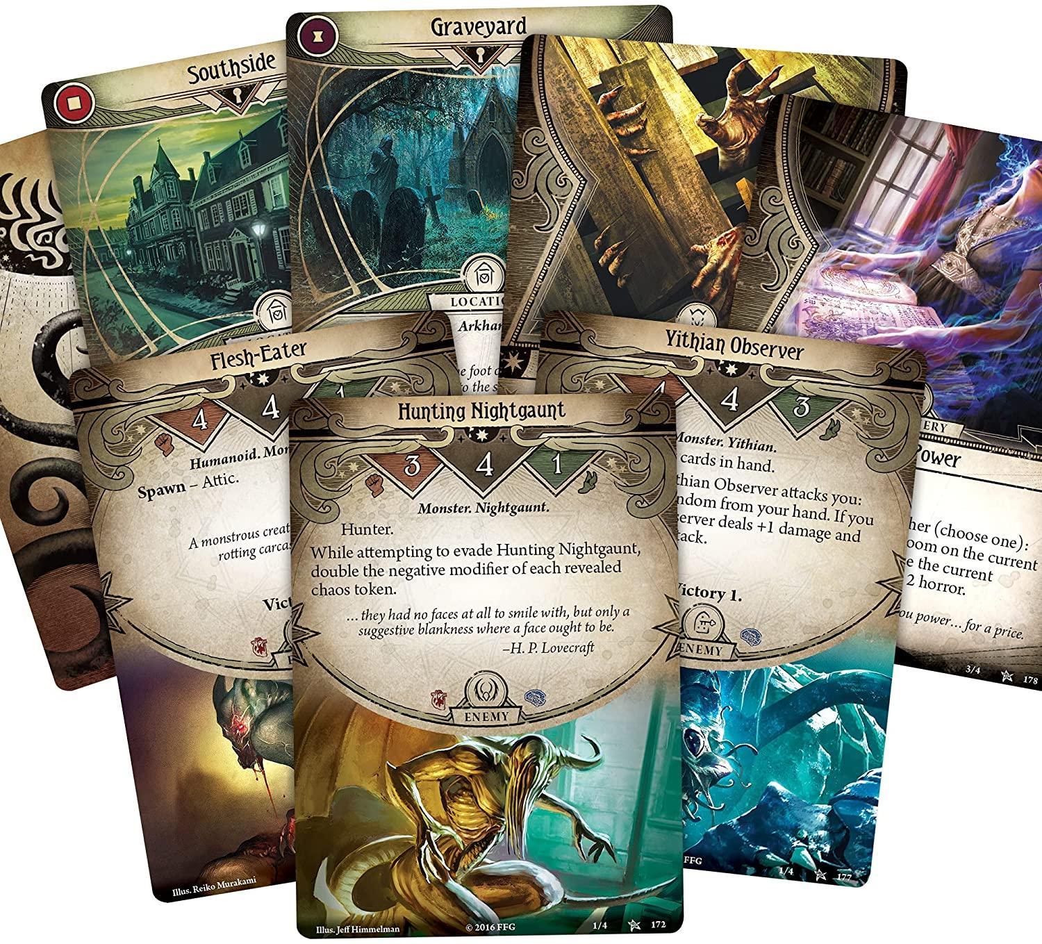 Collection of Arkham Horror LCG: The Card Game in a gallery layout