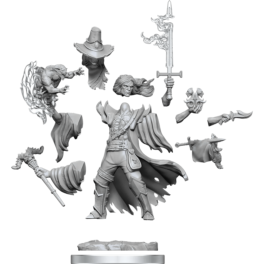 Dungeons & Dragons Frameworks: Human Warlock Male - Unpainted and Unassembled