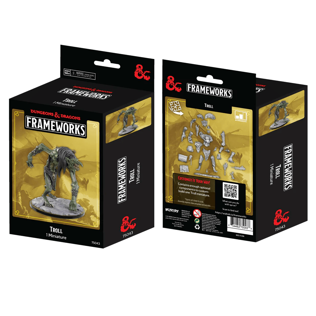 Dungeons & Dragons Frameworks: Troll - Unpainted and Unassembled