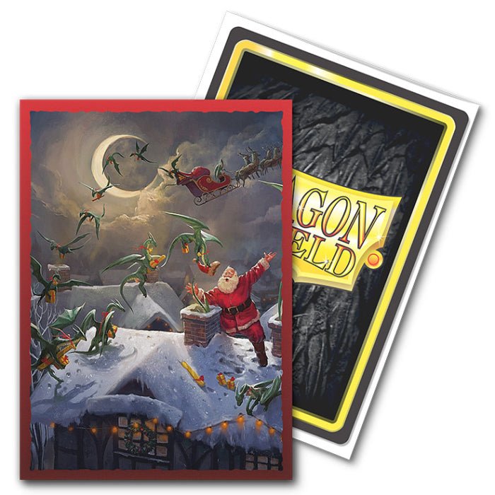 Collection of Dragon Shield: Art: Brushed Sleeves: Christmas 2023 (100) in a gallery layout