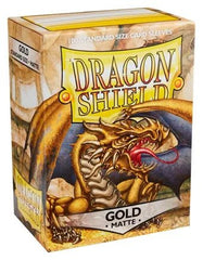 Dragon Shield Sleeves Gold (100) - Wulf Gaming