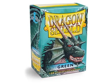 Dragon Shield Sleeves Green (100) - Wulf Gaming