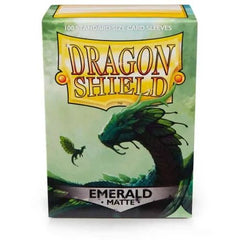 Dragon Shield Sleeves Matte Emerald (100) - Wulf Gaming