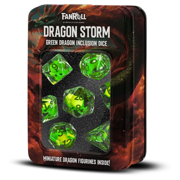 Fanroll: 7 Dice Set : Dragon Storm: Dragon Inclusion
