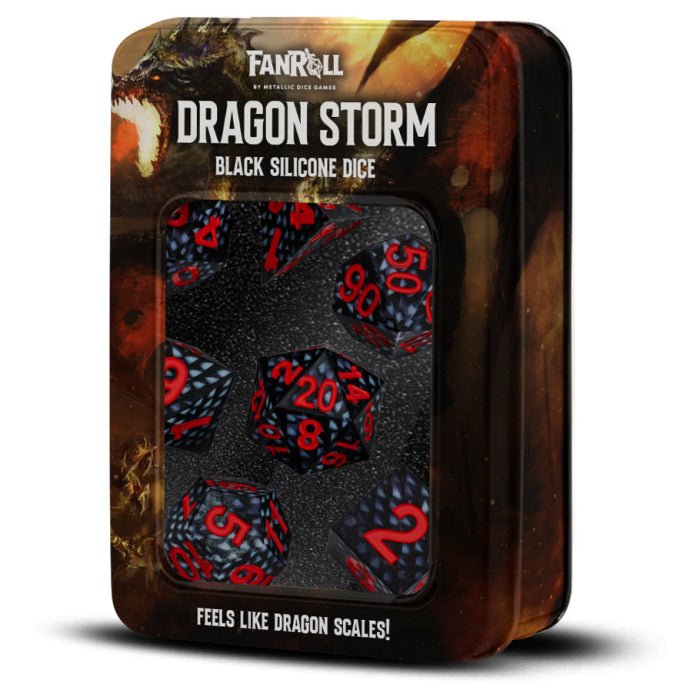 Fanroll: 7 Dice Set Silicone: Dragon Storm: Dragon Scales