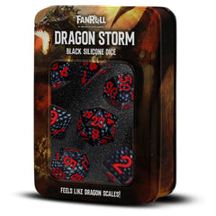 Fanroll: 7 Dice Set Silicone: Dragon Storm: Dragon Scales - Wulf Gaming