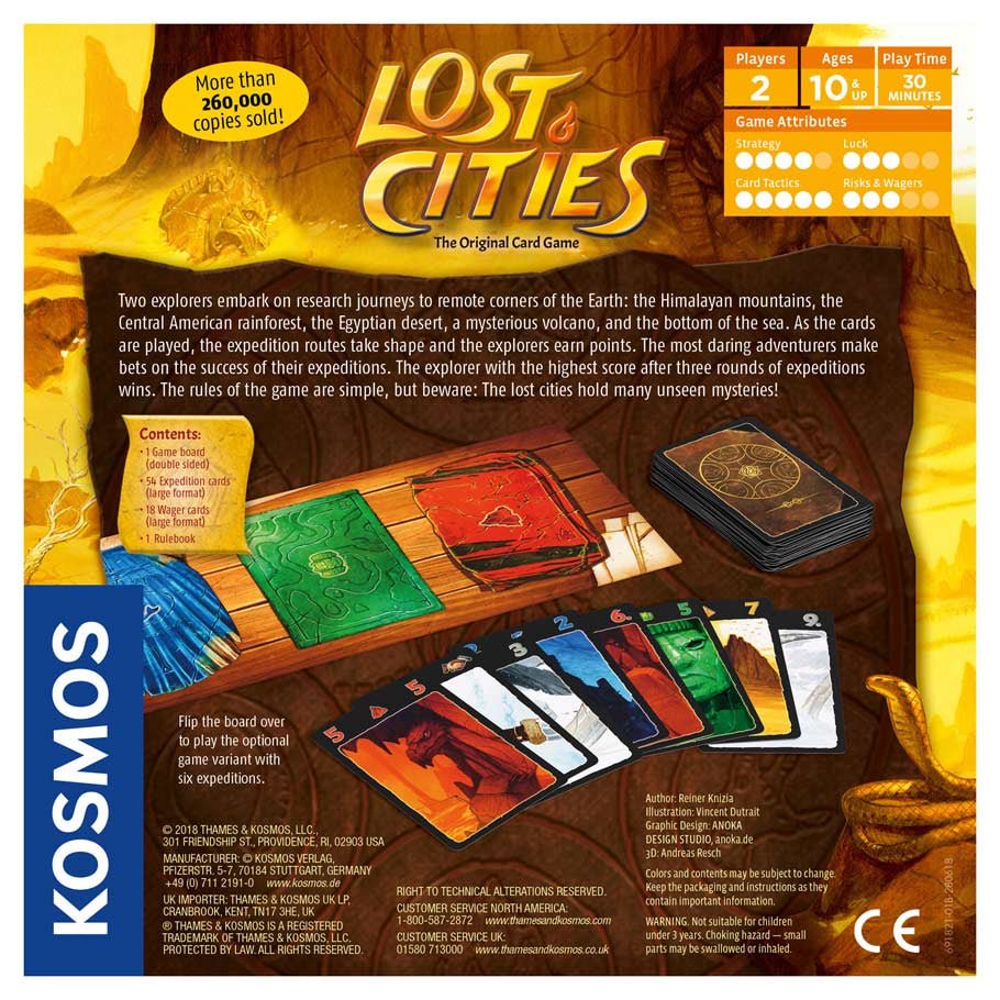 Collection of Lost Cities Card Game with 6th Expedition in a gallery layout