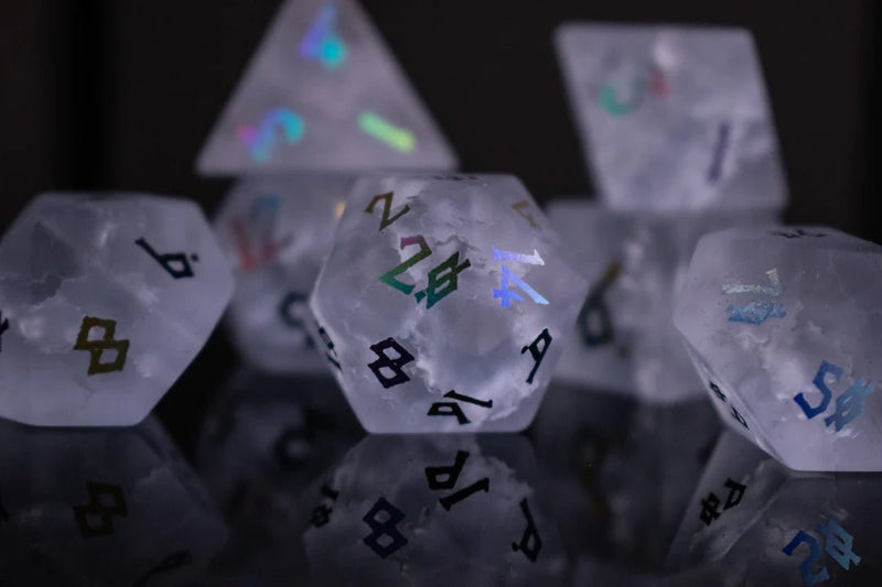 Misty Mountain Gaming: Bifrost Raised Lava Glass Dice Set