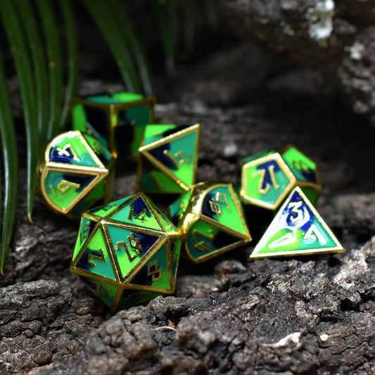 Misty Mountain Gaming: Mother Earth Metal Dice Set