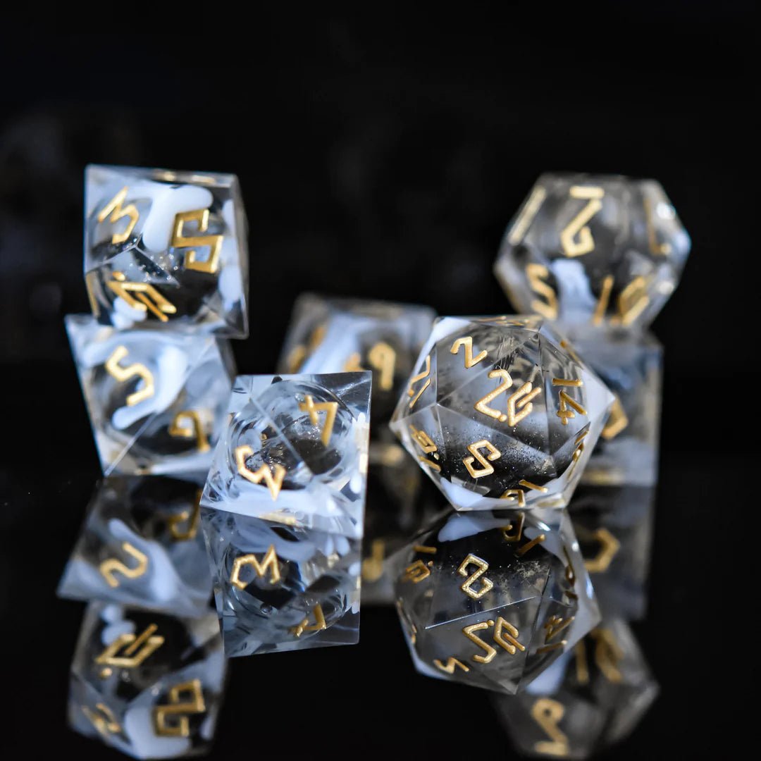 Misty Mountain Gaming: Smoke and Mirrors Liquid Core Dice Set