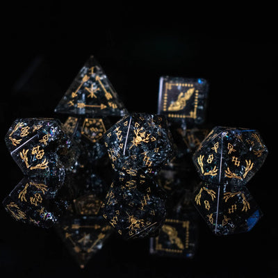 Misty Mountain Gaming: Wendigo Shattered Glass Dice Set