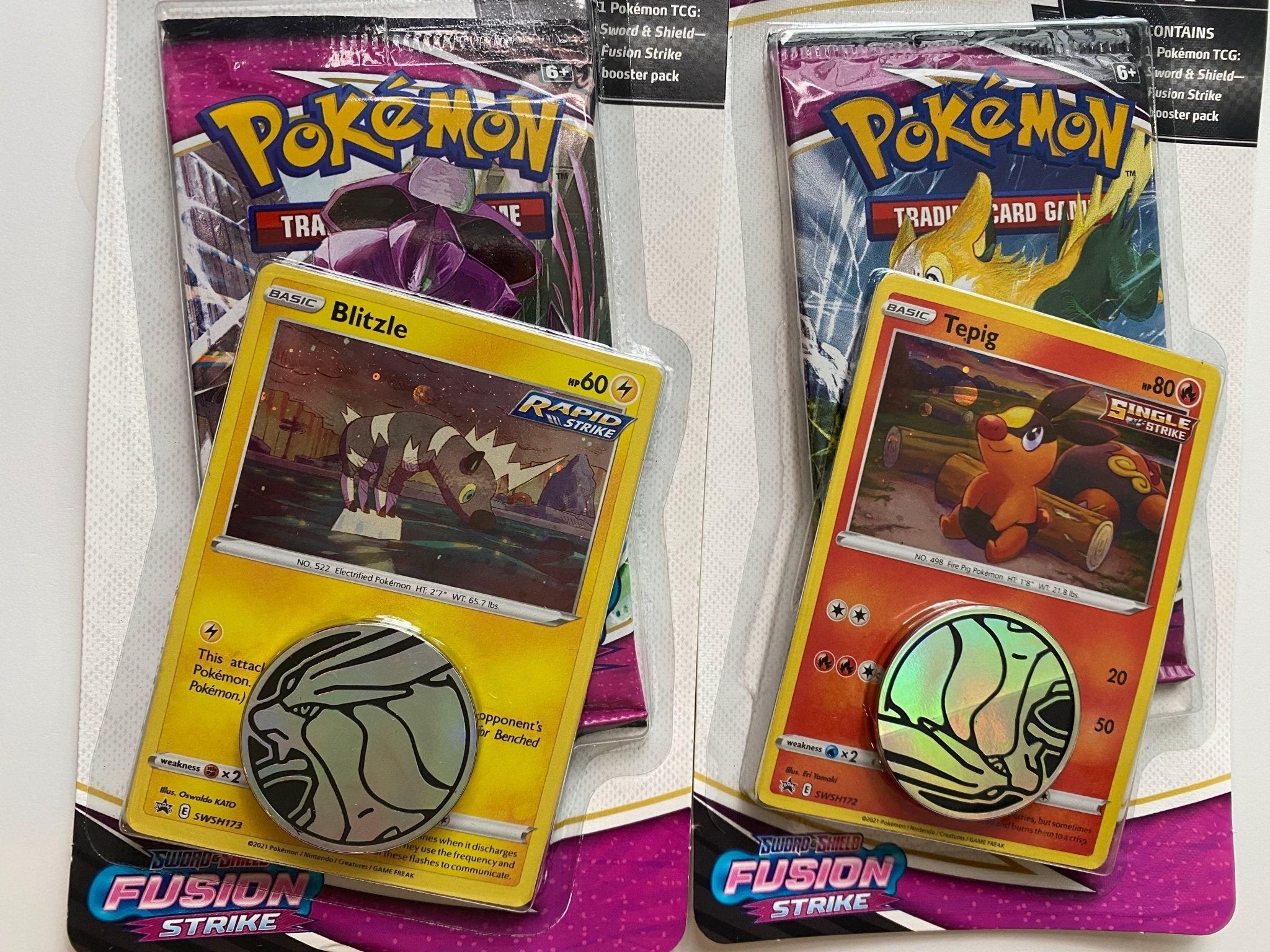Pokemon Fusion Strike Checklane Blister Pack (Qty 2)