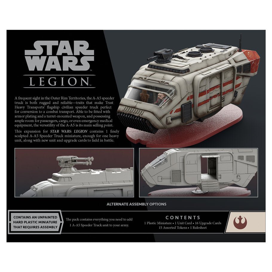 Collection of Star Wars: Legion A-A5 Speeder Truck Unit Expansion in a gallery layout